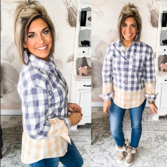 Southern Bliss Company bleached out paid shirt - Picture 7 of 7